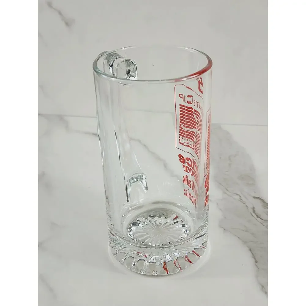 Office Depot Mug Beer Glass Corporate Cup Run Walk Picnic 1994 USA 5 1/2
